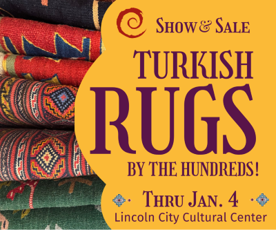 Lincoln City Cultural Center Turkish Rugs Show and Sale Lincoln County Oregon Coast