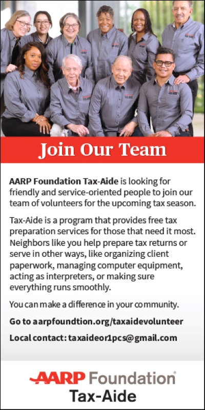 AARP Foundation Tax-Aide Volunteers Join our team Lincoln County Newport Oregon