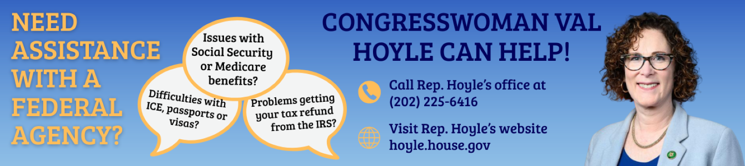 Congresswoman Val Hoyle Can Help