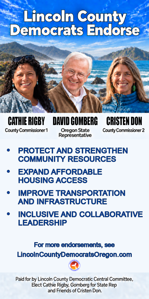 Lincoln County Democrats Cathie Rigby David Gomberg Cristen Don Lincoln County Oregon