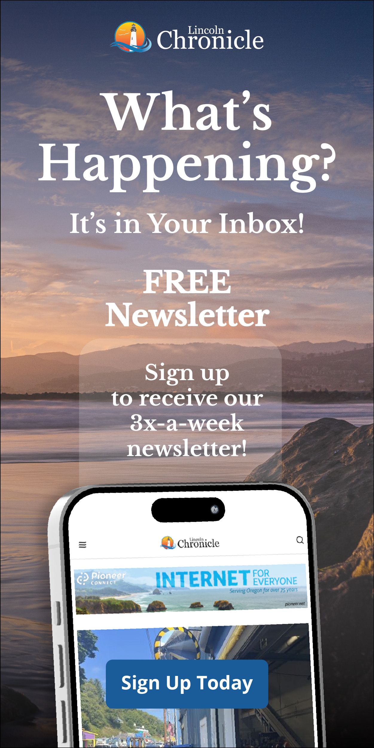 Lincoln Chronicle Free Newsletter Lincoln County news Oregon coast